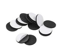 TA-VIGOR 48pcs Felt Chair Leg Pads 32mm Round Self Adhesive Furniture Pads Floor Protectors for Hardwood and Tile Floors, 3mm Thick Furniture Foot Pads for Chairs and Tables(Black)