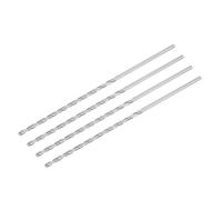 TA-VIGOR 4Pcs 3.5mm Extra Long Twist Drill Bits, 160mm Length High-Speed Steel HSS Straight Shank Spiral Drill Bits for Wood Metal Aluminum Plastic