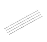 TA-VIGOR 4Pcs 3.5mm Extra Long Twist Drill Bits, 200mm Length High-Speed Steel HSS Straight Shank Spiral Drill Bits for Wood Metal Aluminum Plastic