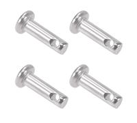 TA-VIGOR 4pcs 3 x 10mm Clevis Pins Single Hole, 304 Stainless Steel Flat Head Link Hinge Pin Fastener for Mechanical Linkage, Ship Rigging, Fixed Parts