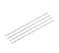 TA-VIGOR 4Pcs 3mm Extra Long Twist Drill Bits, 160mm Length High-Speed Steel HSS Straight Shank Spiral Drill Bits for Wood Metal Aluminum Plastic