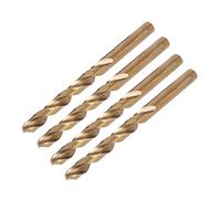 TA-VIGOR 4Pcs 3mm Straight Shank Twist Drill Bit, High Speed Steel M35 Cobalt Twist Drill Bit with 3mm Shank for Drilling Tool Stainless Steel Metal Plastic Wood
