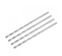 TA-VIGOR 4Pcs 5.5mm Extra Long Twist Drill Bits, 160mm Length High-Speed Steel HSS Straight Shank Spiral Drill Bits for Wood Metal Aluminum Plastic