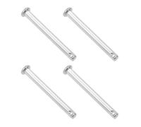 TA-VIGOR 4pcs 5 x 50mm Clevis Pins Single Hole, 304 Stainless Steel Flat Head Link Hinge Pin Fastener for Mechanical Linkage, Ship Rigging, Fixed Parts