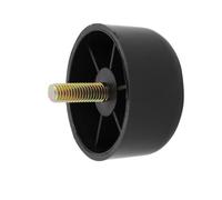 TA-VIGOR 4Pcs 55mm x 30mm M8 Adjustable Foot Pads, Black Round Base Threaded Screw Furniture Leveling Feet, Adjustable Leveler Floor Protectors for Tables Desks Chairs Sofas Cabinets