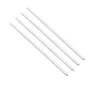 TA-VIGOR 4Pcs 6063 Aluminum Square Tube, 6mm x 6mm x 1mm Wall Thickness 300mm Length Seamless Straight Pipe Rectangular Tubing for Industrial Housing Construction