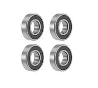 TA-VIGOR 4Pcs 6900-2RS Deep Groove Ball Bearings, Z2 10mm x 22mm x 6mm Double Sealed Industrial Bearings, Chrome Steel P0(ABEC1) Skateboard Bearings for Motor Electrical Instrument Equipment