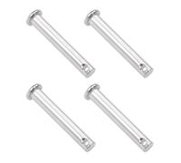 TA-VIGOR 4pcs 8 x 50mm Clevis Pins Single Hole, 304 Stainless Steel Flat Head Link Hinge Pin Fastener for Mechanical Linkage, Ship Rigging, Fixed Parts