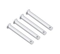 TA-VIGOR 4pcs 8 x 80mm Clevis Pins Single Hole, Zinc-Plated Steel Flat Head Link Hinge Pin Fastener for Mechanical Linkage, Ship Rigging, Fixed Parts