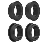 TA-VIGOR 4Pcs Black Silicone Rubber Grommet 1-3/4"(45mm) Drill Hole, 1-3/8"(35mm) ID Top Hat Hole Plug Cable Wire Cover for Desk, Office and Automotive Wiring