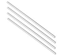 TA-VIGOR 4Pcs Clear Acrylic Round Rods 6mm Diameter 247mm Length Solid PMMA Plastic Dowel Sticks for DIY Crafts Lighting Cake Toppers Gardening Decorations