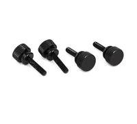 TA-VIGOR 4pcs Computer PC Case M4x16mm Knurled Thumb Screws Bolts, Stainless Steel Flat Knurled Head Thumbscrew Fully Threaded Fasteners for Home, Server Panels, 3D Printers, Machinery & DIY