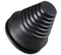 TA-VIGOR 4Pcs Conical Rubber Grommet Mount Dia 35mm Drill Hole Black Tower Shaped Grommets Wire Protection Firewall Hole Plug