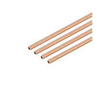 TA-VIGOR 4Pcs Copper Round Tube, 2mm OD 0.2mm Wall Thickness 300mm Long Straight Pipe Tubing for Hobbies, Crafts, Building Models, Building Decorations, Frames, Industrial, Gardening Products