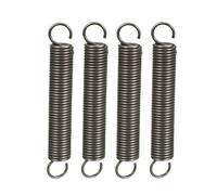 TA-VIGOR 4Pcs Extension Compressed Spring,1.2mm Wire Diameter, 10mm Outer Dia, 70mm Free Length Steel Dual Hook Tension Spring for DIY Repair, Mechanical Equipment, Industrial Use