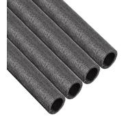 TA-VIGOR 4Pcs Foam Tube, 25mm ID Pipe Insulation Foam Tube, 40mm OD Freeze Protection Cover, 50cm Length Hollow Pipe Cover for Protecting Pipes and Heat Preservation, Black