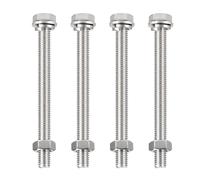TA-VIGOR 4Pcs M10 x 30mm Hex Head Screws Bolts, Nuts, Flat & Lock Washers Kits, Fully Thread Hexagon Bolts, High Tensile Cap Screws for Metal Work, Automotive Machinery, Bike Motorcycles Repair