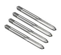 TA-VIGOR 4Pcs M5 x 0.8mm Metric Thread Taps, H2 High Speed Steel Straight Flute Tap Right Hand Threading Tapping Repair Tools