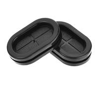 TA-VIGOR 4Pcs Oval Rubber Grommet, 35 x 20mm Double Sided Rubber Hole Plug Closed Grommets Electrical Wire Gasket for Wire Cable Protection