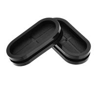 TA-VIGOR 4Pcs Oval Rubber Grommet, 44 x 20mm Double Sided Rubber Hole Plug Closed Grommets Electrical Wire Gasket for Wire Cable Protection