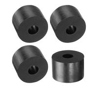 TA-VIGOR 4Pcs Rubber Spacers 30 mm OD 10 mm ID 20 mm Height - Round Anti-Vibration Rubber Bushings, Thick Isolation Washers and Damping Pads for Furniture and Industrial Equipment