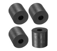 TA-VIGOR 4Pcs Rubber Spacers 30 mm OD 10 mm ID 30 mm Height - Round Anti-Vibration Rubber Bushings, Thick Isolation Washers and Damping Pads for Furniture and Industrial Equipment