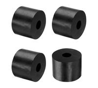 TA-VIGOR 4Pcs Rubber Spacers 40 mm OD 12 mm ID 30 mm Height - Round Anti-Vibration Rubber Bushings, Thick Isolation Washers and Damping Pads for Furniture and Industrial Equipment