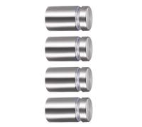TA-VIGOR 5/8 Dia x 1-1/8"(16x27mm) Acrylic Standoff Screws, Stainless Steel Wall Mount Fixings for Glass Signs and Displays, Standoff Hardware with Rubber Spacers 4 Pack