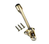 TA-VIGOR 5 Inch(132mm) Kickdown Door Stopper Easy-Step Pedal with Rubber Base, Zinc Alloy Flip Down Heavy Duty Door Stop Holder for Rooms, Front Doors, Patios, Garages, Offices (Bronze)