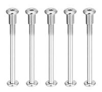 TA-VIGOR 5 Sets Furniture Connector Bolts and Nuts, M6 x 85mm 304 Stainless Steel Hex Socket Cabinet Connecting Screws Bolts for Bed Frame, Cupboard, Wardrobe, Worktop and Furniture Repair