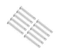 TA-VIGOR 5 x 40mm Clevis Pins Single Hole Zinc-Plated Steel Flat Head 10pc