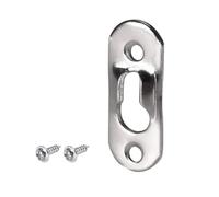 TA-VIGOR 50 Pcs Keyhole Hanging Plates with Screws, 37mm x 14mm Zinc Plated Picture Frame Hooks, Heavy Duty Picture Hangers and Hooks for Hanging Photo Frames, Wall Decor and Mirrors