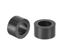 TA-VIGOR 500Pcs Nylon ABS Round Plastic Spacer Washer, ID 5.4mm OD 9mm L 5mm Black Non Threaded Column Standoff Support Insulation Spacers for Electrical Screws, Switch and Receptacle