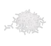 TA-VIGOR 500Pcs Tile Spacers, 4mm 5/32" Cross Shape Wall Floor Tiling Tools, Reusable Hard Plastic Spacers for Ceramic Porcelain Mosaic Slab Tile Installation and Grout Line Gaps, White
