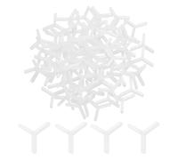 TA-VIGOR 500Pcs Y Shaped Tile Spacers 2mm 5/64 Inch, Plastic Wall & Floor Tile Spacers for Hexagon Ceramic Porcelain Mosaic Installation, Reusable Spacers Tiling Tools, White