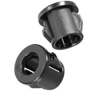 TA-VIGOR 50Pcs 10mm Cable Hose Snap Bushing Grommet Protector, Black Nylon Round Snap Bushing Mounted Dia Locking