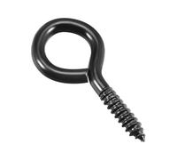 TA-VIGOR 50pcs 20mm Small Screw Eye Hooks, Self-Tapping Screw-in Eye Bolts for Light Duty - for Hanging Plants, Kitchen Utensils, Lights, Decor & Organising Cables