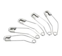 TA-VIGOR 50Pcs Curved Safety Pins, 38mm Quilting Basting Pins, Curved Bending Sewing Safety Accessories for Brooch Blankets Skirts Clothes, Quilting Knitting Sewing Crafting