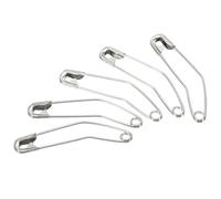 TA-VIGOR 50Pcs Curved Safety Pins, 55mm Quilting Basting Pins, Curved Bending Sewing Safety Accessories for Brooch Blankets Skirts Clothes, Quilting Knitting Sewing Crafting