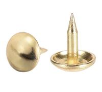 TA-VIGOR 50Pcs Gold Upholstery Tacks - Decorative Metal Thumb Tacks for Furniture, Upholstered Chairs, Cork Board, DIY Crafts & Home Decor (8 x 10mm)