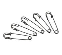 TA-VIGOR 50Pcs Large Safety Pins, 10mm Strong Extra Sturdy Bulk Blanket Pin, Heavy Duty Metal Sewing Pins for Clothes Blankets Crafts Skirts Mattress Tablecloth Thick Fabric Leather,Black