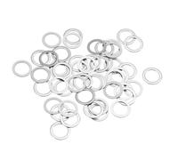 TA-VIGOR 50pcs M10 Flat Washers 10x14x0.5mm, Ultra Thin 304 Stainless Steel Flat Spacers for Screws & Bolts & Threaded Rods, for Models, Automotive, Electronics & Miniature Projects