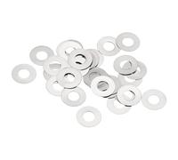 TA-VIGOR 50pcs M4 Flat Washers 4x8x0.1mm, Ultra Thin 304 Stainless Steel Flat Spacers for Screws & Bolts & Threaded Rods, for Models, Automotive, Electronics & Miniature Projects