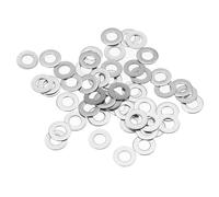 TA-VIGOR 50pcs M5 Flat Washers 5x10x0.5mm, Ultra Thin 304 Stainless Steel Flat Spacers for Screws & Bolts & Threaded Rods, for Models, Automotive, Electronics & Miniature Projects