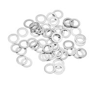 TA-VIGOR 50pcs M5 Flat Washers 5x8x0.2mm, Ultra Thin 304 Stainless Steel Flat Spacers for Screws & Bolts & Threaded Rods, for Models, Automotive, Electronics & Miniature Projects