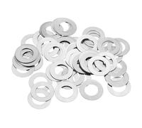 TA-VIGOR 50pcs M8 Flat Washers 8x14x0.5mm, Ultra Thin 304 Stainless Steel Flat Spacers for Screws & Bolts & Threaded Rods, for Models, Automotive, Electronics & Miniature Projects