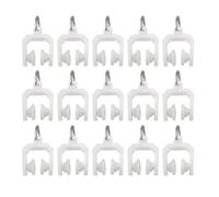 TA-VIGOR 50Pcs Plastic Twin Wheeled Curtain Rail Track Rollers, Silent Curtain Rail Gliders