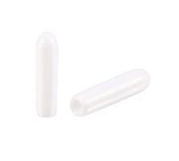 TA-VIGOR 50Pcs Rubber End Caps, 2mm ID Round Flexible Screw End Caps Thread Protectors, White Vinyl Bolt Covers Rubber Covers for Screws, Tubes, Cables, Wires, etc