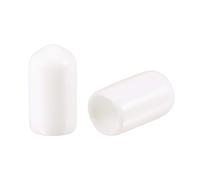 TA-VIGOR 50Pcs Rubber End Caps 8mm ID Flexible Round Thread Protectors