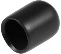 TA-VIGOR 50Pcs Rubber End Caps, 9.5mm ID Round Flexible Screw End Caps Thread Protectors, Black Vinyl Bolt Covers Rubber Covers for Screws, Tubes, Cables, Wires, etc
